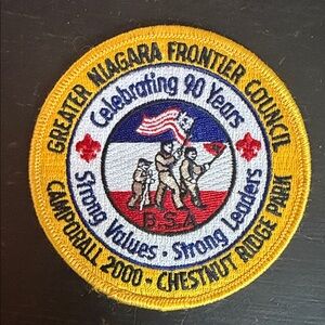 Boy Scouts 2000 Greater Niagara Frontier Council vintage embroidered Patch